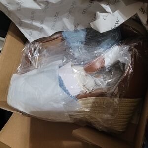 Brown Espadrille Wedge Sandals